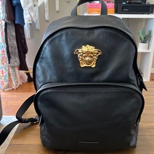 VERSACE LEATHER MEDUSA BACKPACK